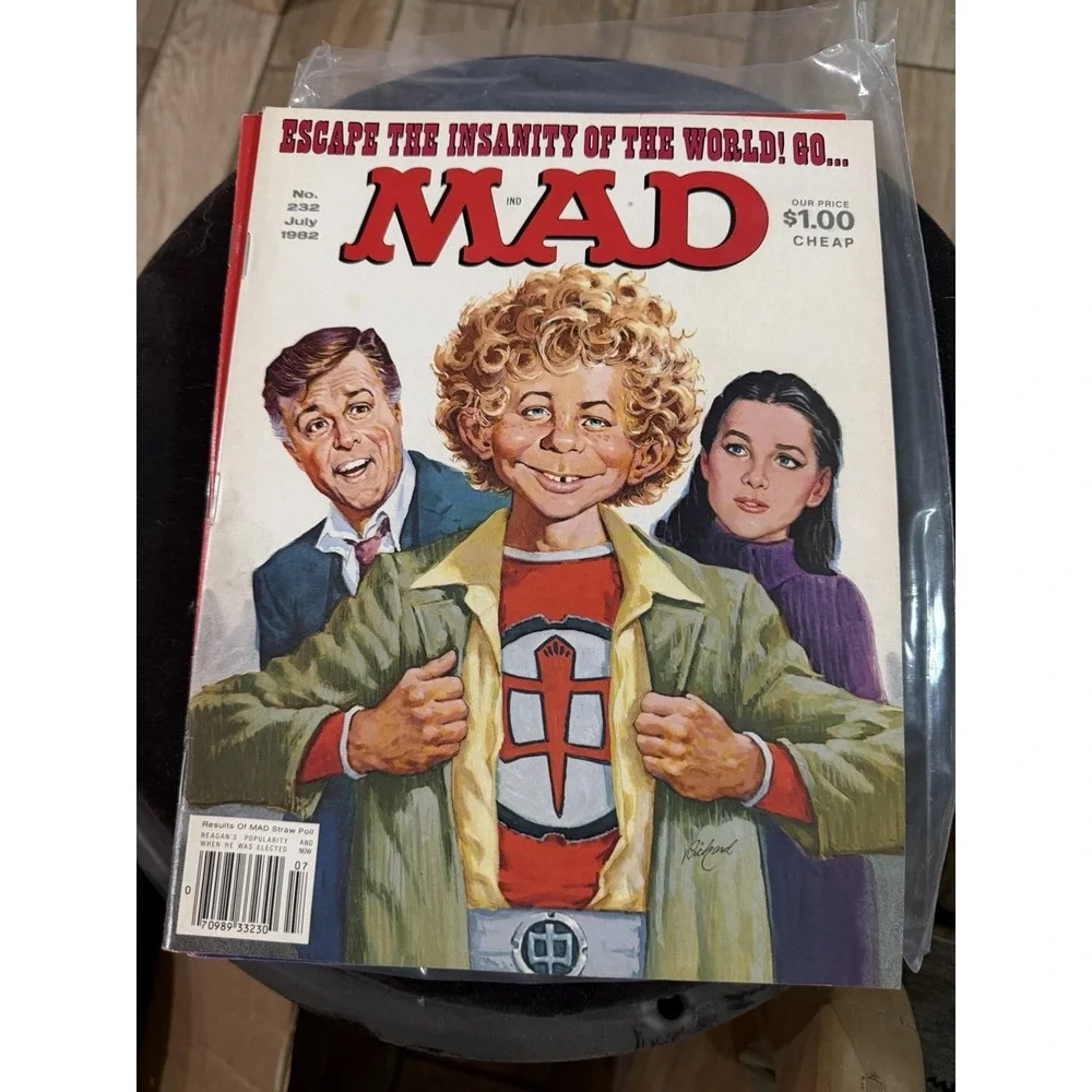 Vintage 1982 MAD Magazine Issues‎ 228-235, Lot of 8 comic books